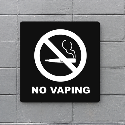No Vaping Signs