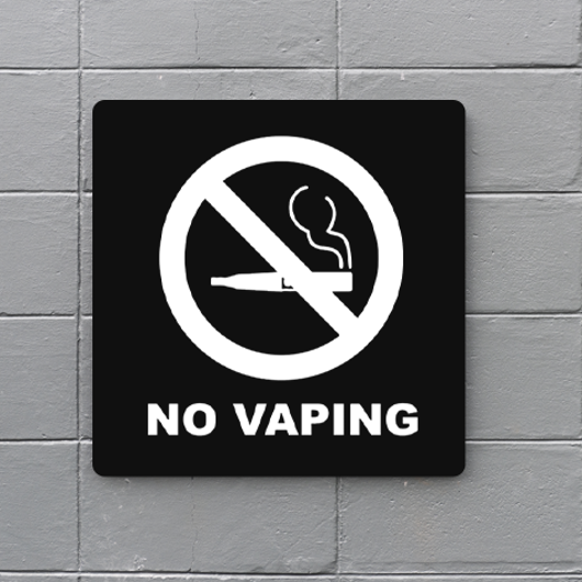 No Vaping Sign