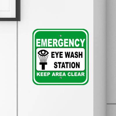 Eye Wash Station Signs