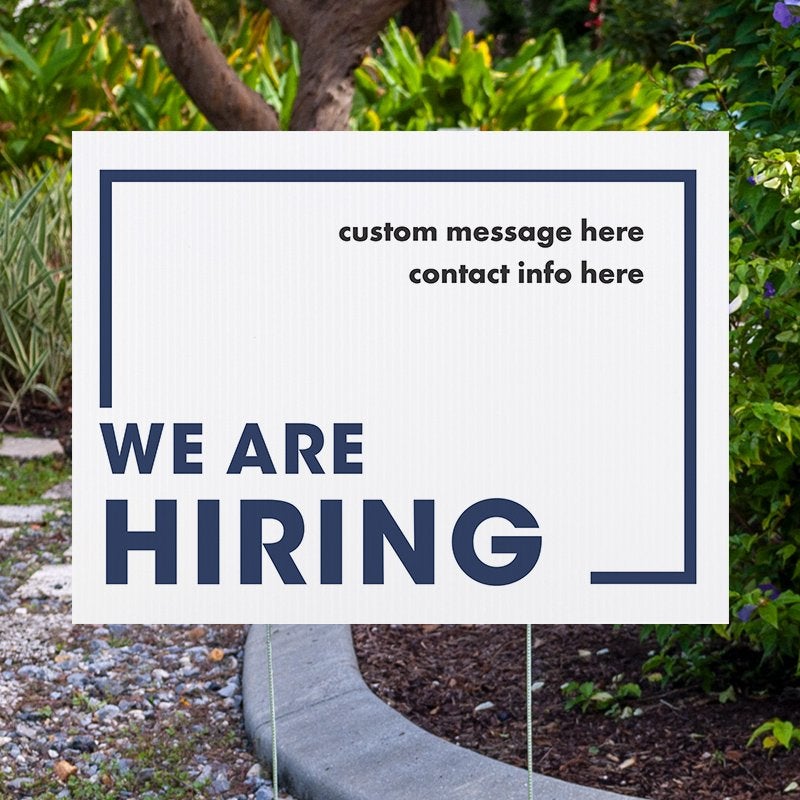 Now Hiring Signs