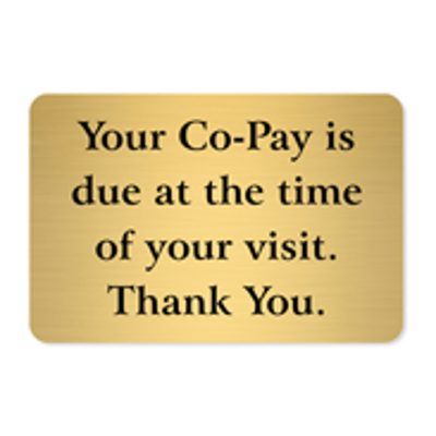 Co-Pay Signs