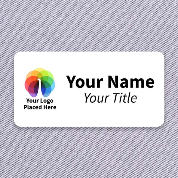 Full Color 1.5" x 3" Custom Name Tag