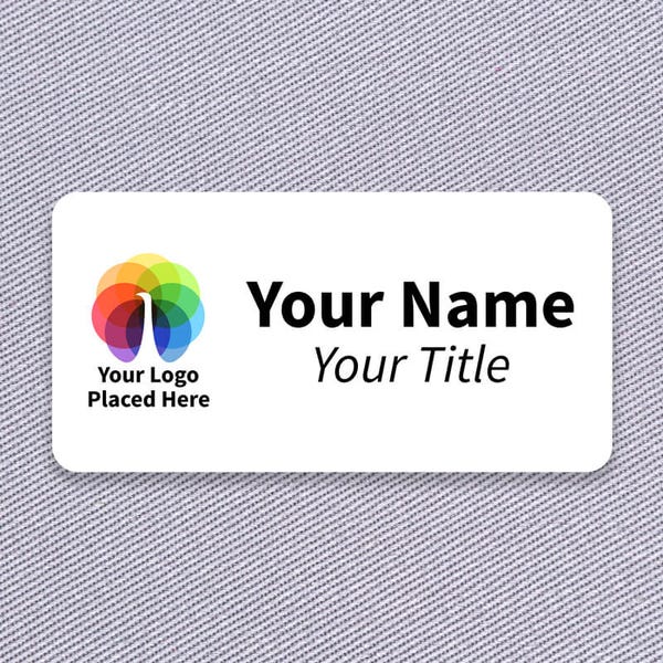 Full Color 1.5" x 3" Custom Name Tag