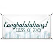 Congratulations Cheers 3" x 6" Graduation Banner
