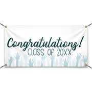Congratulations Cheers 3" x 6" Graduation Banner
