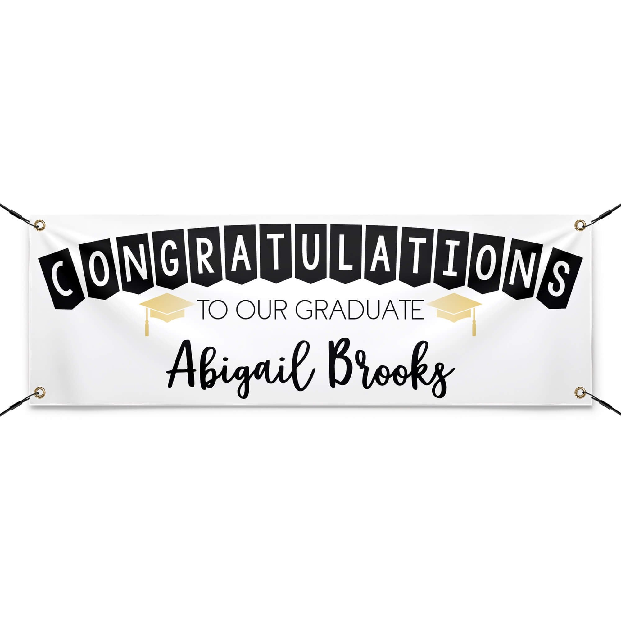  Congrats to Our Graduate Graduation Banner with strings