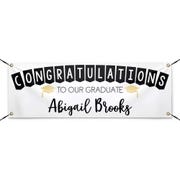 Congrats to Our Graduate 2'x 6' Custom Graduation Banner 
