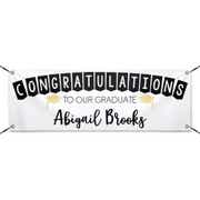Congrats to Our Graduate 2'x 6' Custom Graduation Banner