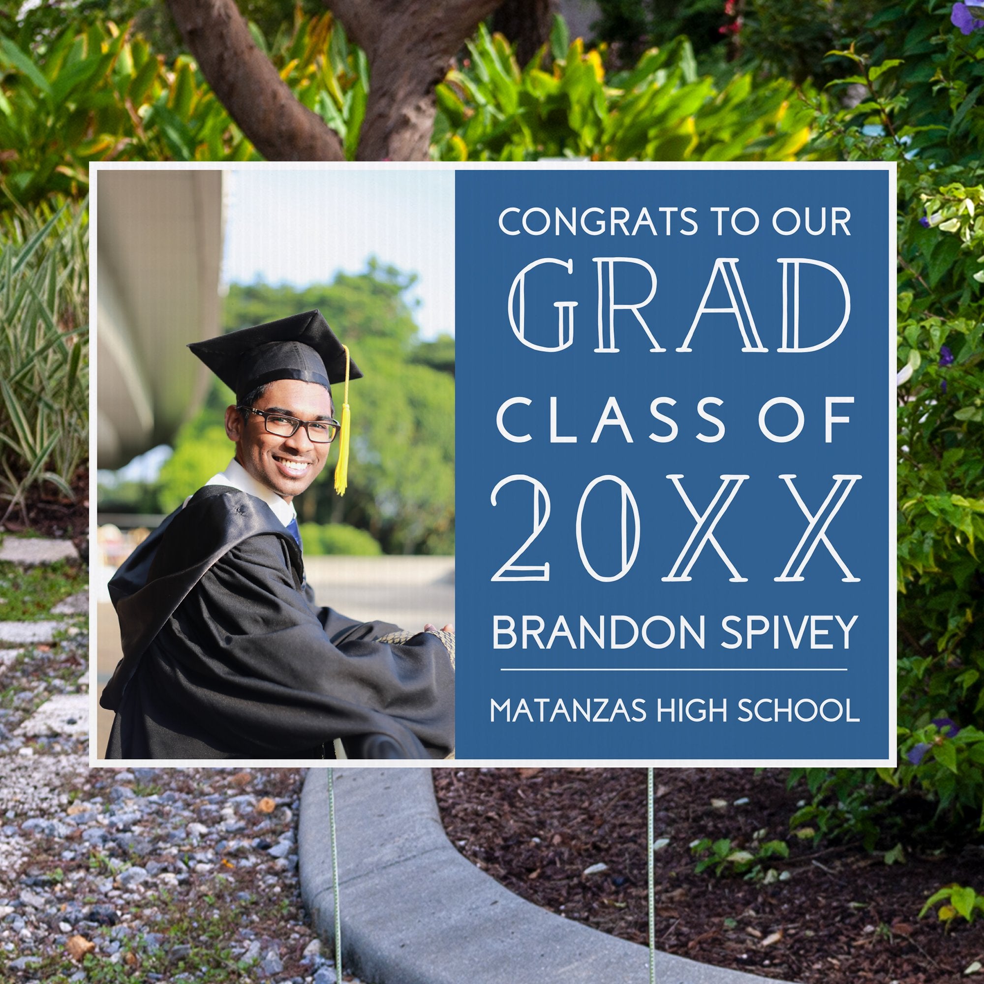 Congrats to our grad graduation yard sign by pavement