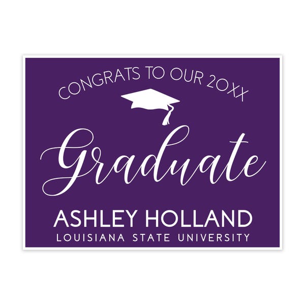Congrats to Our Graduate Graduation Yard Sign