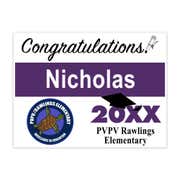 Single Logo Custom | Graduation Yard Sign