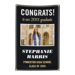 Graduation Elegant 2' x 3' Vertical Banner