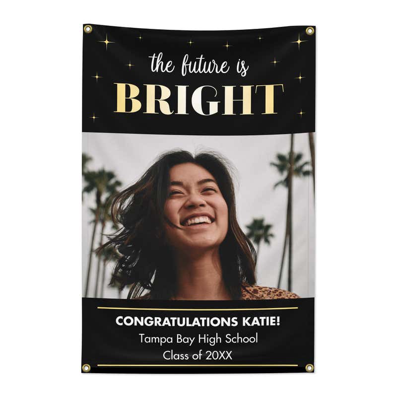 The Future Is Bright Graduation Banner