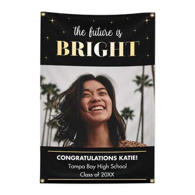 Graduation Future is Bright 2' x 3' Vertical Banner - alternate view