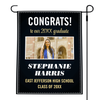 Graduation Elegant Garden Flag pole on right