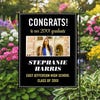 Graduation Elegant Garden Flag in a garden