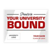 Proud to Be College Bound Graduation Yard Sign