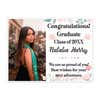 Floral Design and Note Graduation Yard Sign