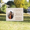 Modern Minimalist Graduation Yard Sign in a front yard