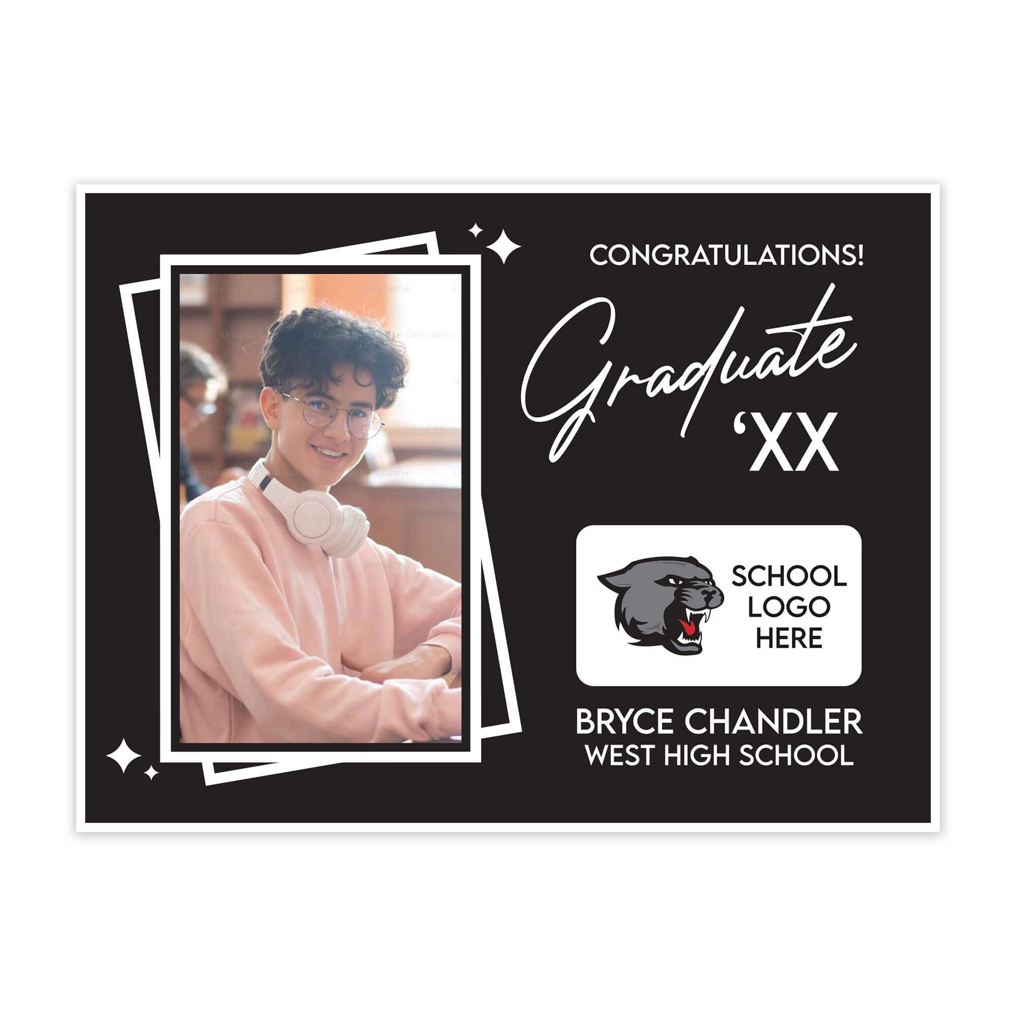 Picture Frame Graduation Yard Sign