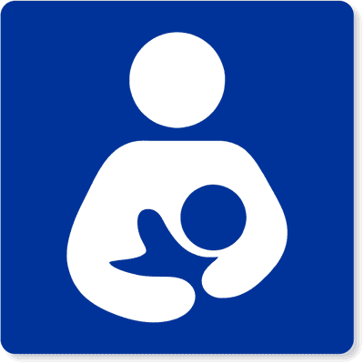 Lactation Room Square Icon Engraved Sign
