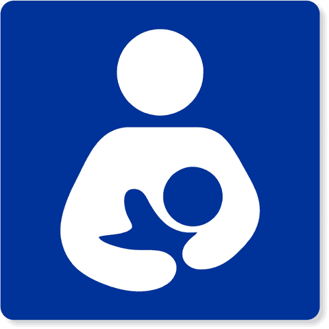 Lactation Room Square Icon Engraved Sign