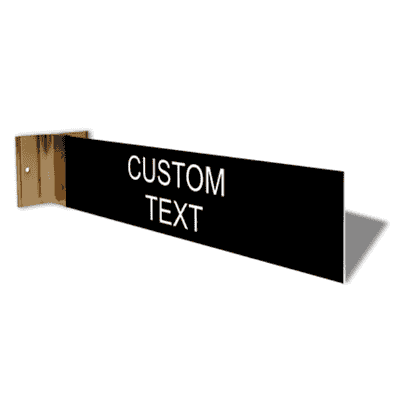Custom Room 2" x 10" Corridor Sign - alternate view