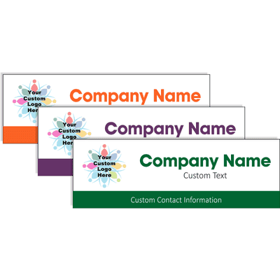Simple Color Band 2' x 6' Vinyl Banner - alternate view