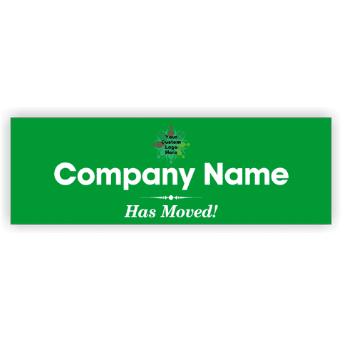We've Moved 2" x 6" Vinyl Banner 