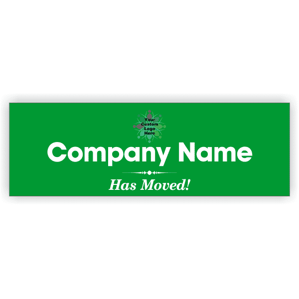 We've Moved 2" x 6" Vinyl Banner 