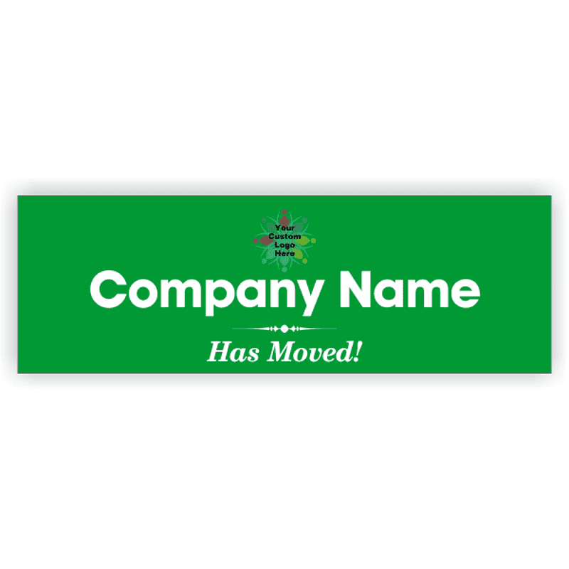 We've Moved Vinyl Banner - 2' x 6'