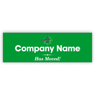 We've Moved Vinyl Banner - 2' x 6'