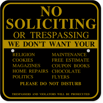 We Don't Want It Aluminum Sign | 12" x 12"