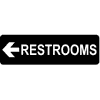 Restroom Left Sign