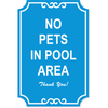 Pets in Pool Engraved Sign | 18" x 12"