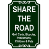 Share the Road Engraved Plastic Sign | 18" x 12"