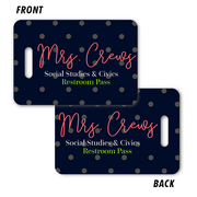 Polka Dot Classroom Bathroom Pass