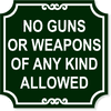 No Weapons Sign