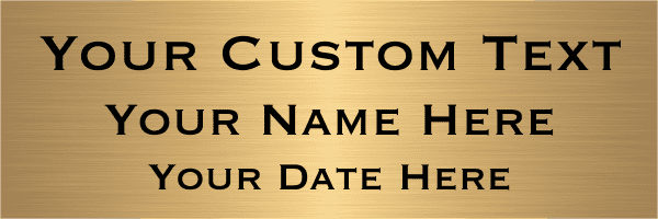 Custom Three Lines 2" x 6" Brass Plates