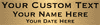 Three Line Custom Brass Plates | 2" x 8"