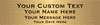 Four Line Custom Brass Sign
