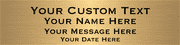 Custom Four Lines 2" x 8" Brass Plates