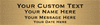 Four Line Custom Brass Sign