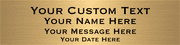 Custom Four Lines 2" x 8" Brass Plates