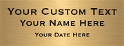 Custom Three Lines 3" x 8" Brass Plates