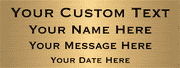 Custom Four Lines 3" x 8" Brass Plates