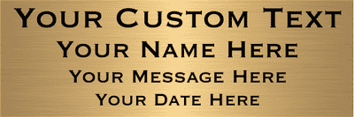 Extra Large 4 Line Custom Brass Sign