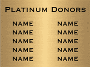 Custom 10 Names 6" x 8" Brass Plates