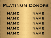 Custom 10 Names 6" x 8" Brass Plates