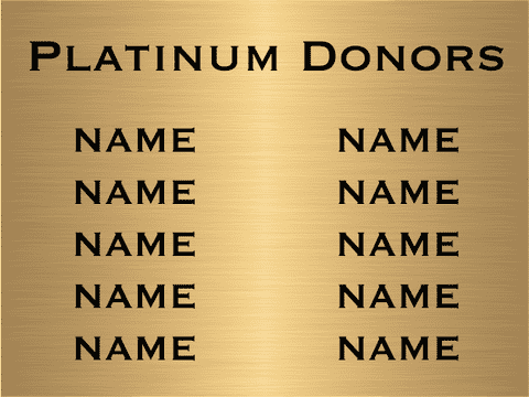 Custom 10 Names 6" x 8" Brass Plates
